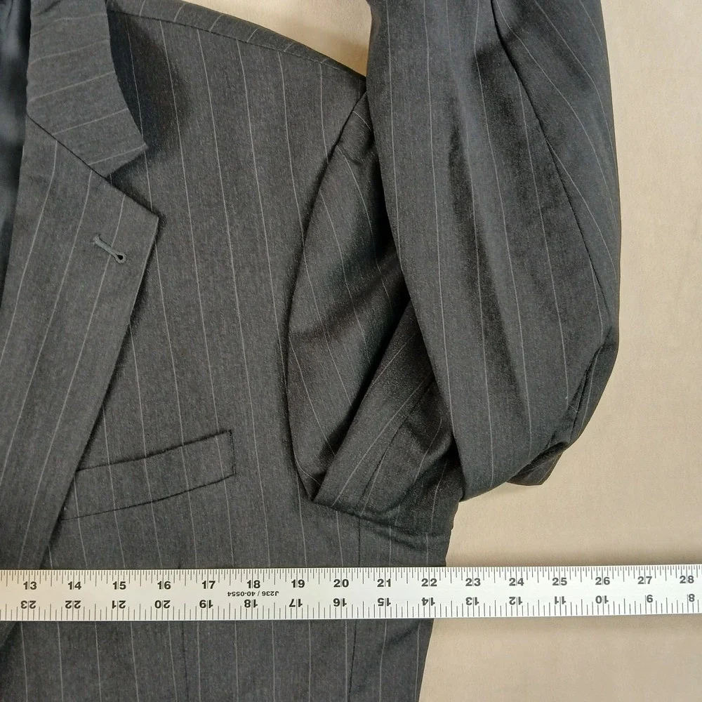 Jos A Bank 44XL Mens Sport Coat Jacket Charcoal 22x35 44 XL
